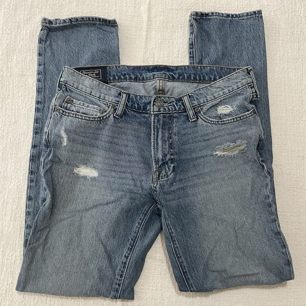 Abercrombie & Fitch Jeans Mens 30X32 Blue The‎ A&F Langdon Skinny Pants